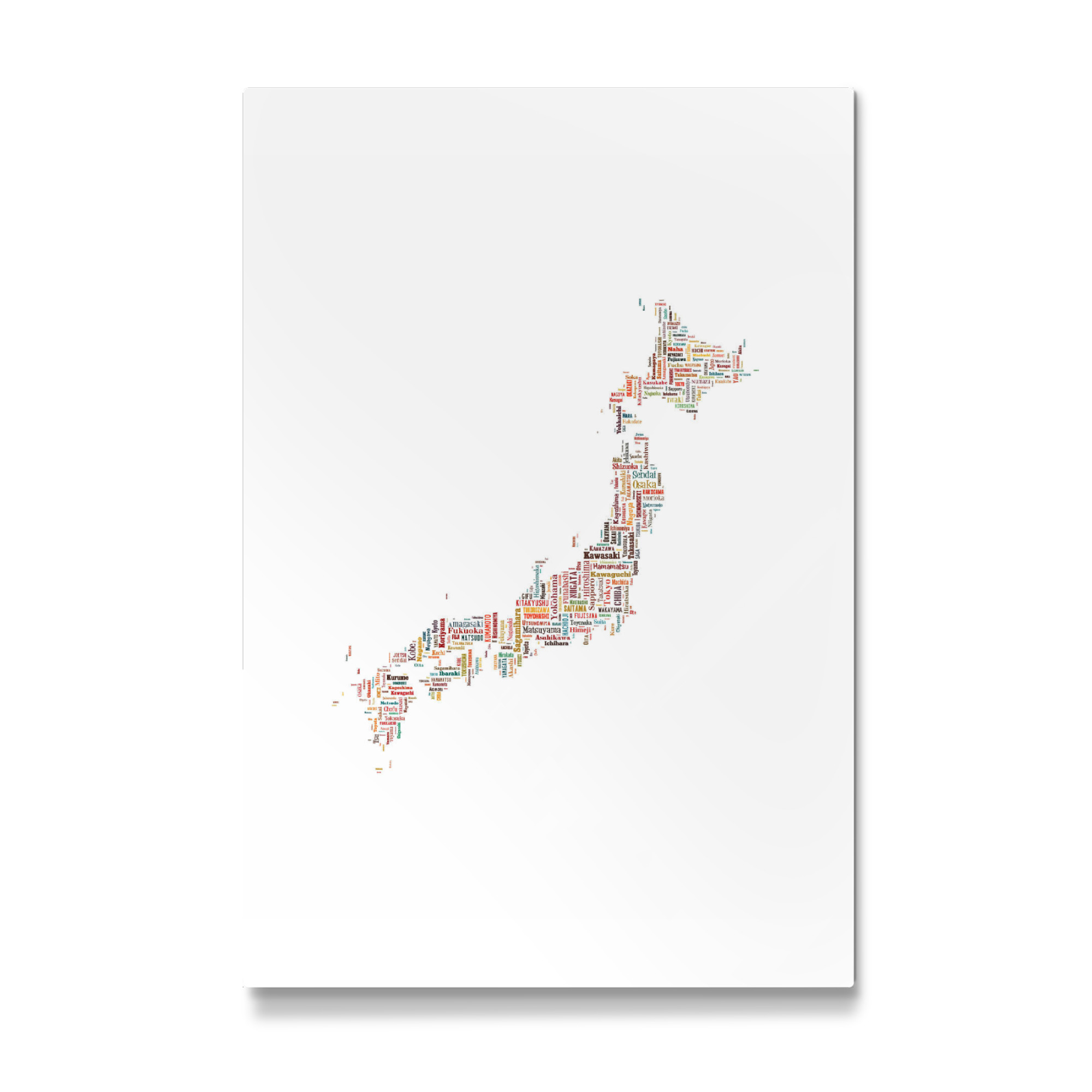 Galerie-Print "Japan Map Black" 30x20 cm artboxONE
