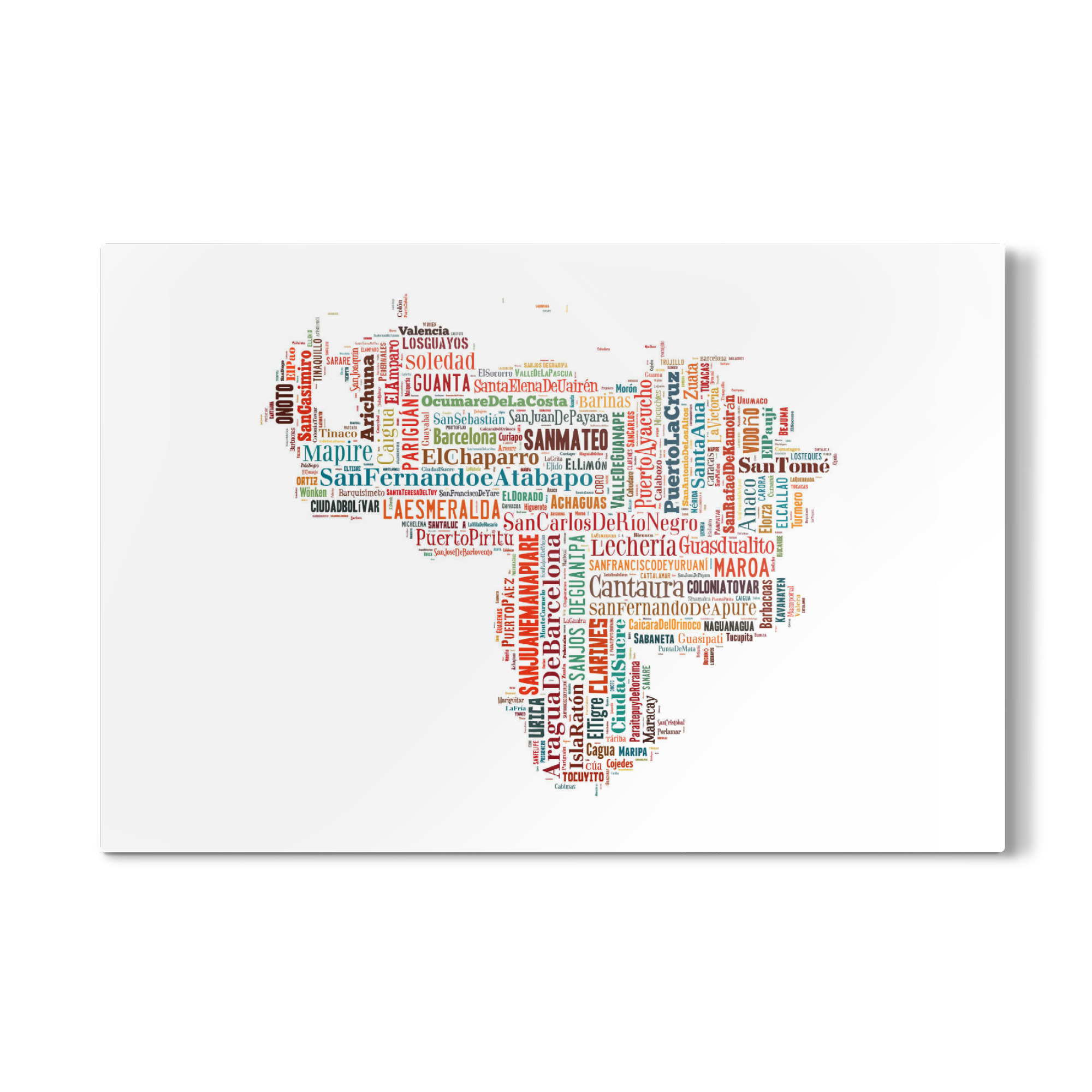Galerie-Print "Venezuela Map Black" 30x20 cm artboxONE