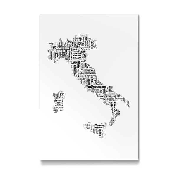 Galerie-Print "Italy Map Black 2" 30x20 cm artboxONE
