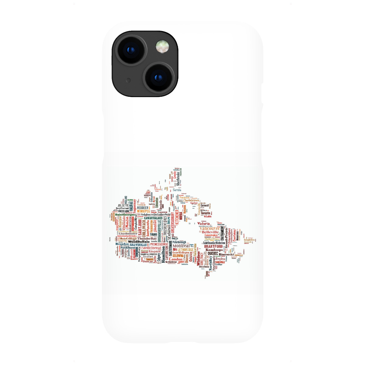 "Canada Map Black"für iPhone - Premium-Case Handyhülle artboxONE