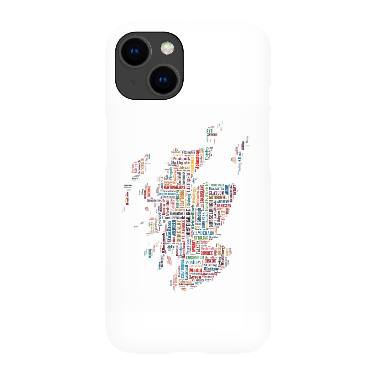 iPhone "Scotland Map Black" Premium-Case Handyhülle artboxONE