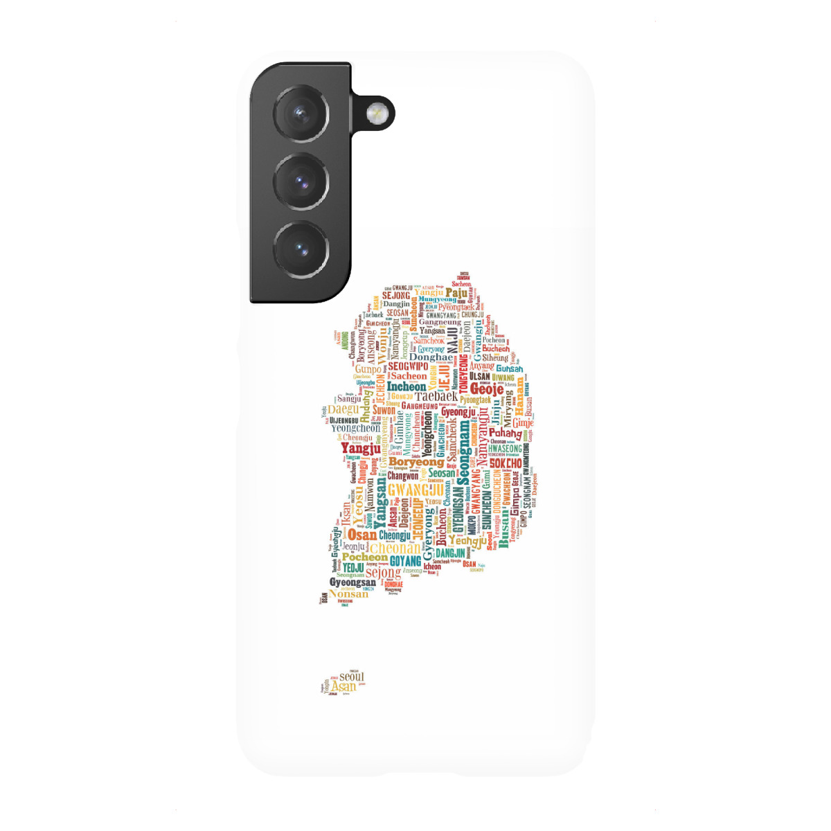 Samsung Galaxy "South Korea Map Black" Premium-Case Handyhülle artboxONE