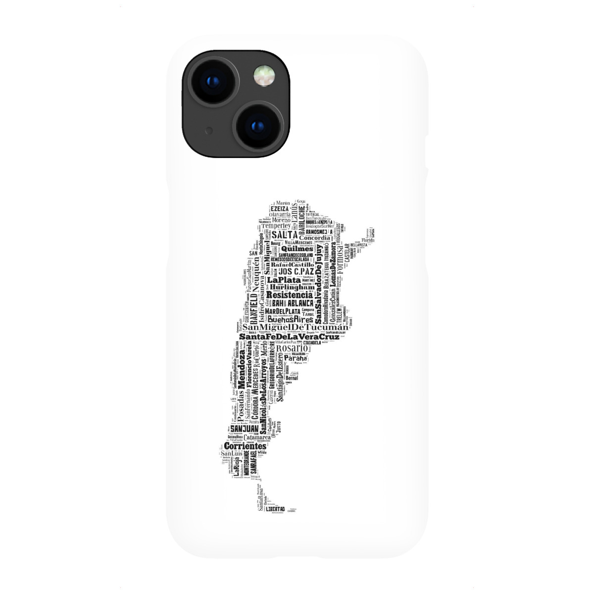 iPhone "Argentinia Map Black" Premium-Case Handyhülle artboxONE