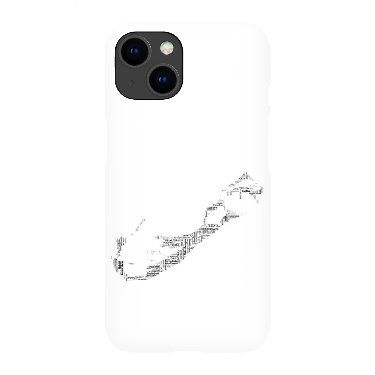 "Bermuda Map Black"für iPhone - Premium-Case Handyhülle artboxONE