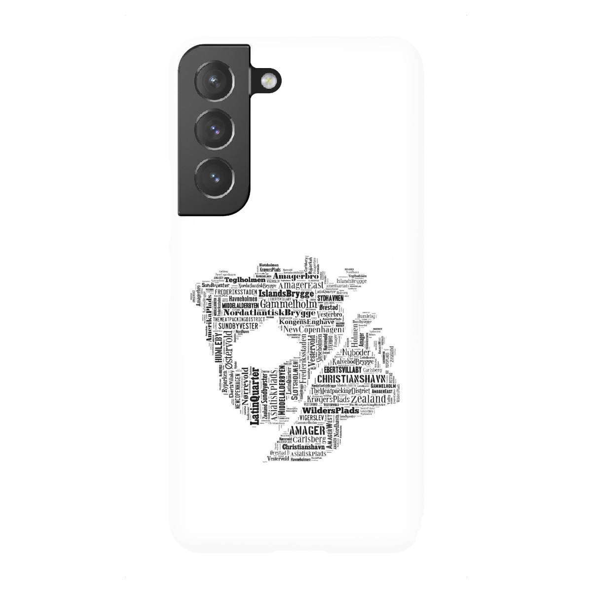 Samsung Galaxy "Copenhagen Map Black 2" Premium-Case Handyhülle artboxONE