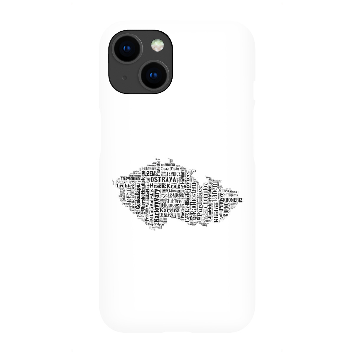 "Czech Republic Map Black"für iPhone - Premium-Case Handyhülle artboxONE