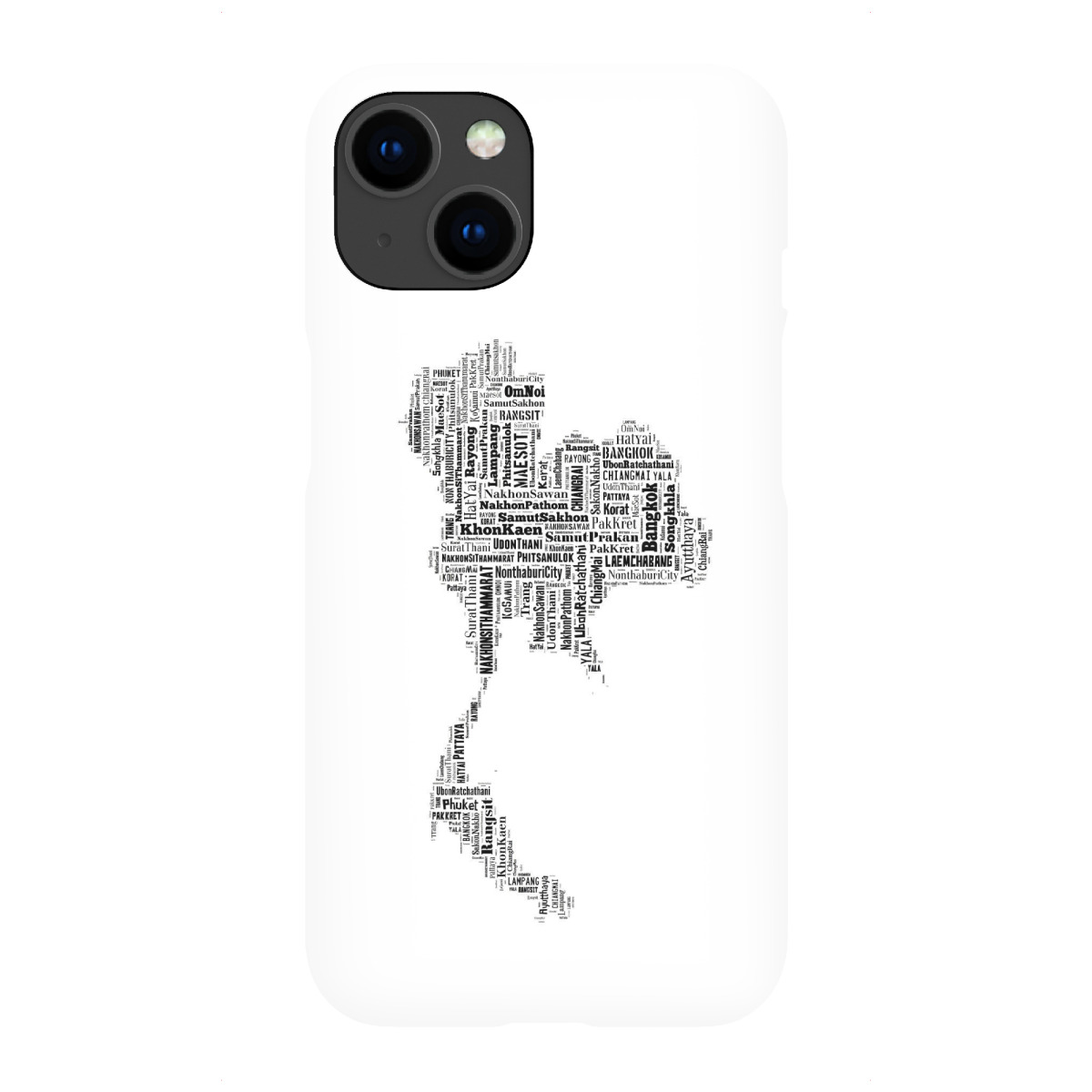 iPhone "Thailand Map Black" Premium-Case Handyhülle artboxONE