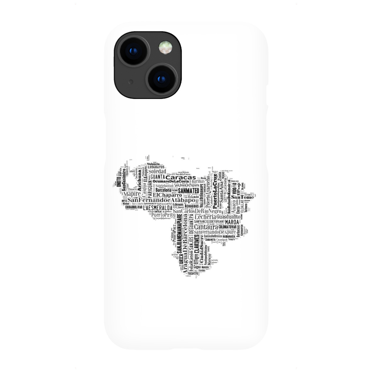 "Venezuela Map Black 2"für iPhone - Premium-Case Handyhülle artboxONE