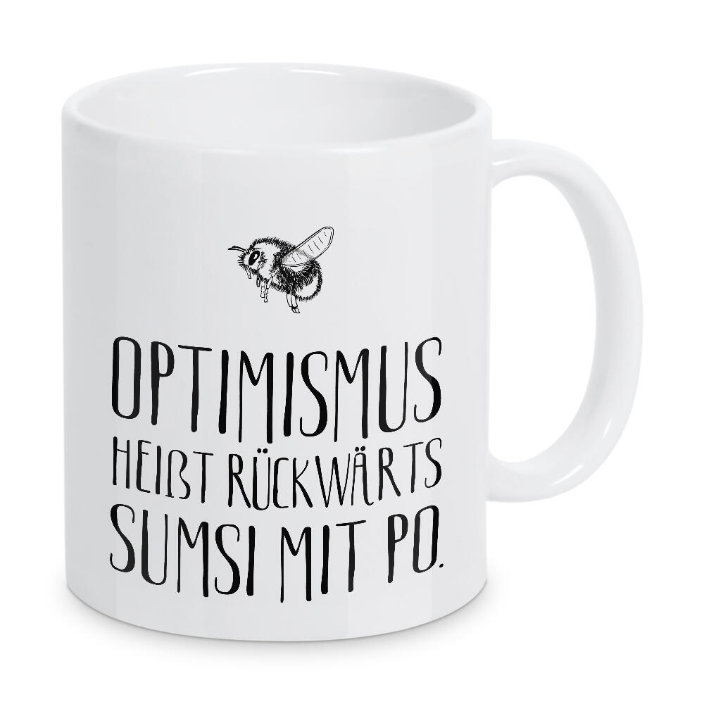 Tasse "Sumsi mit Po" artboxONE - Typografie,Natur,Tiere,Schwarzweiß,Lustig