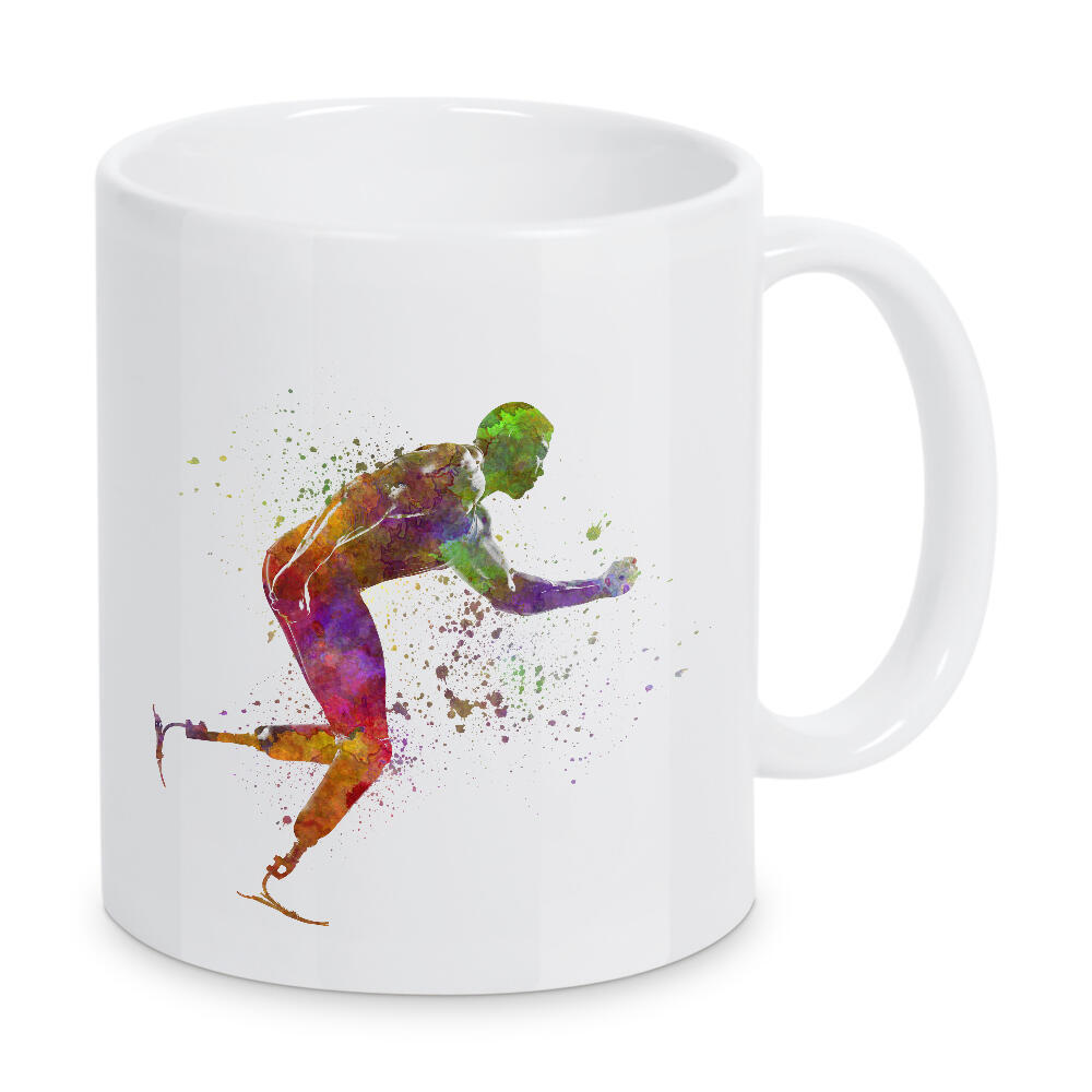 Tasse "Paralimpic runner in watercolor" artboxONE - Abstrakt,Sport