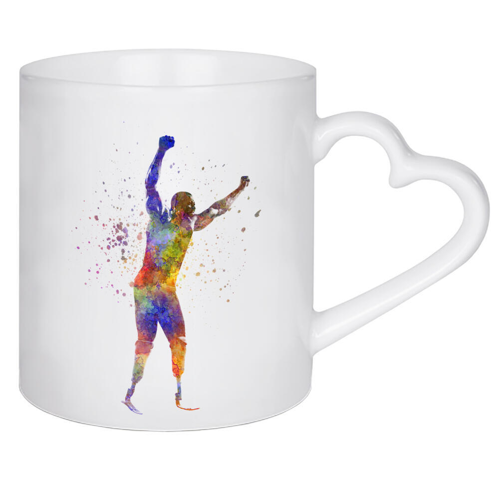Herztasse "Winning Paralympic Athlete" artboxONE - Abstrakt,Sport