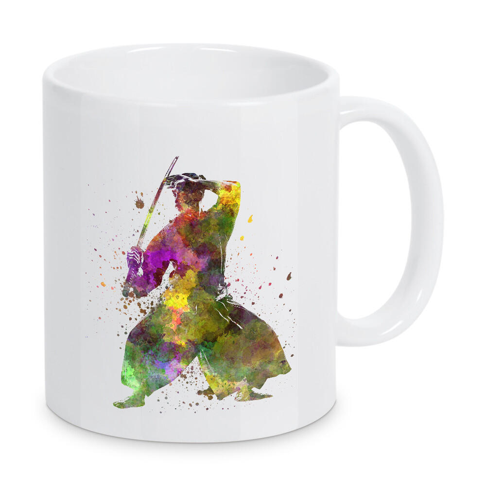 Tasse "Kendo fighter in watercolor" artboxONE - Abstrakt,Sport