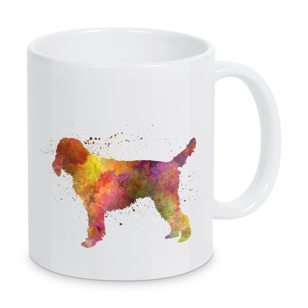 Tasse "Medium Griffon Vendeen dog" artboxONE - Tiere,Abstrakt - Dog,Pet,Animal,Mammal,Watercolor,Illustration,Abstract,Abstrakt,Hund,Bunt,Colorful