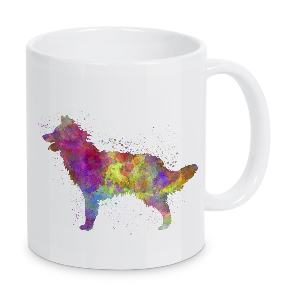 Tasse "Mudi in watercolor" artboxONE - Tiere,Abstrakt - Dog,Pet,Animal,Mammal,Watercolor,Illustration,Abstract,Hund,Bunt,Colorful