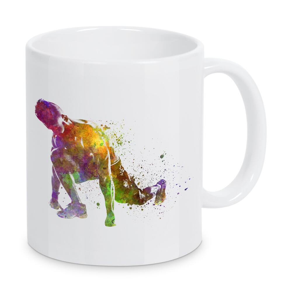 Tasse "Fitness exercise in watercolor-l" artboxONE - Abstrakt,Sport