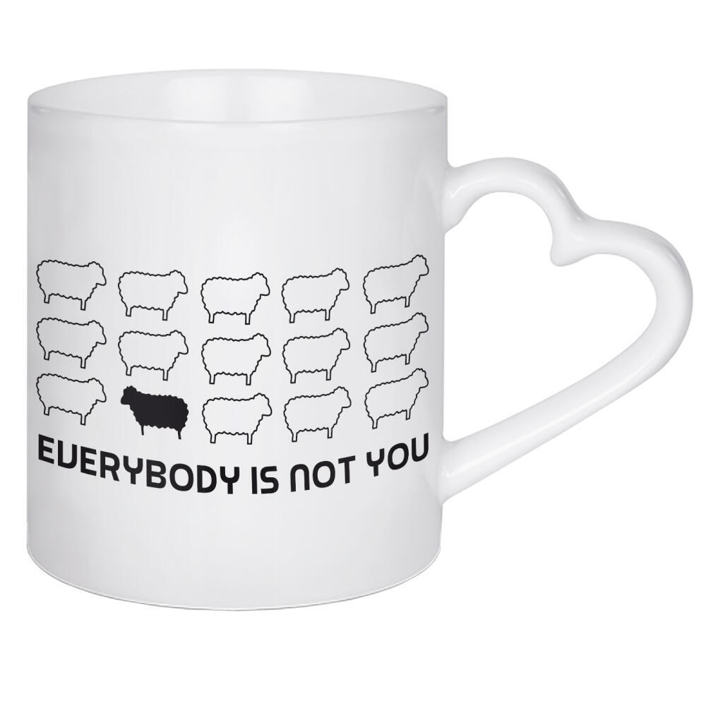 Herztasse "Black sheep" artboxONE - Tiere,Comic