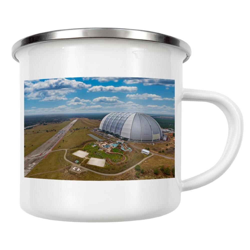 Emaille Tasse "Tropische Insel - Ostseite Pano" artboxONE - Städte,Städte / Berlin,Reise,Architektur,Reise / Länder