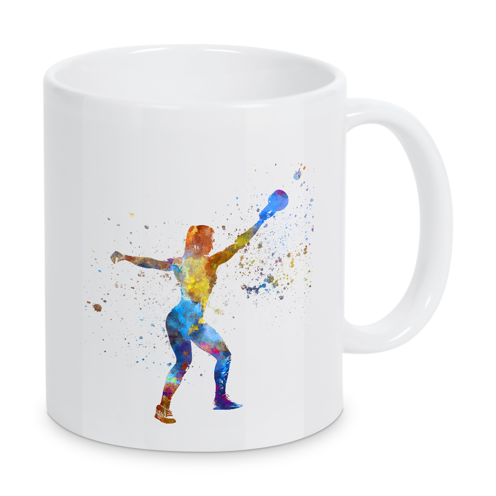 Tasse "Practicing fitness in watercolor-d" artboxONE - Abstrakt,Sport