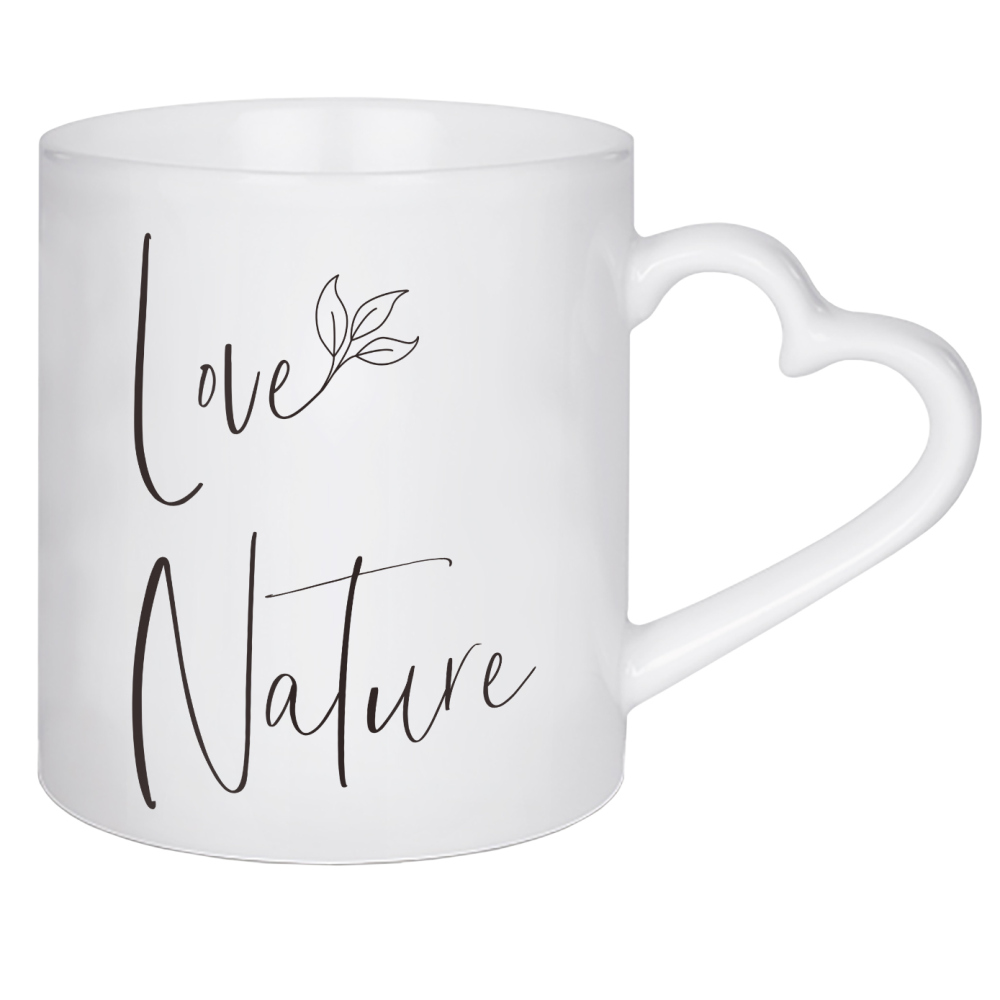 Herztasse "Naturliebe" artboxONE - Typografie,Natur