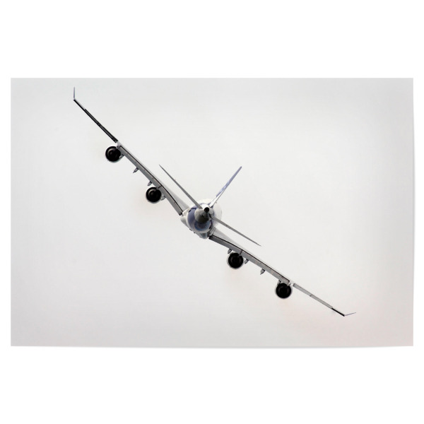 Poster "Airbus A340-600" artboxONE - Sport - Flugzeug,Airbus,Flugzeug,Flugzeug,Flieger,Himmerl,Fliegen,Schräglage