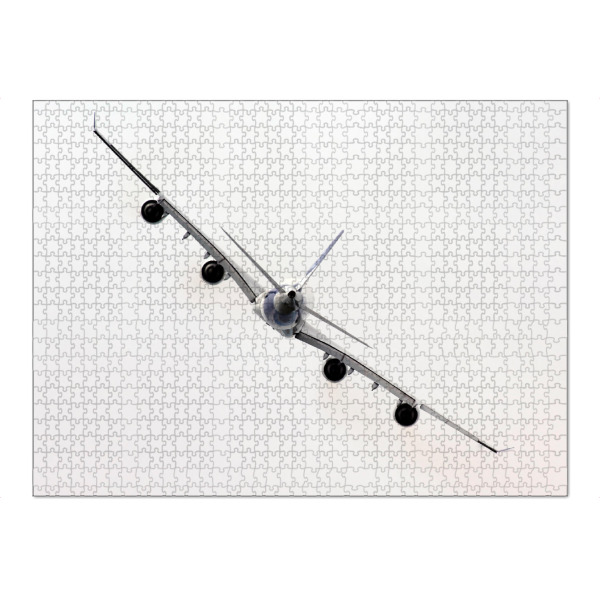 Puzzle Ravensburger "Airbus A340-600" artboxONE - Sport - Flugzeug,Airbus,Flugzeug,Flugzeug,Flieger,Himmerl,Fliegen,Schräglage - Bild Flugzeug