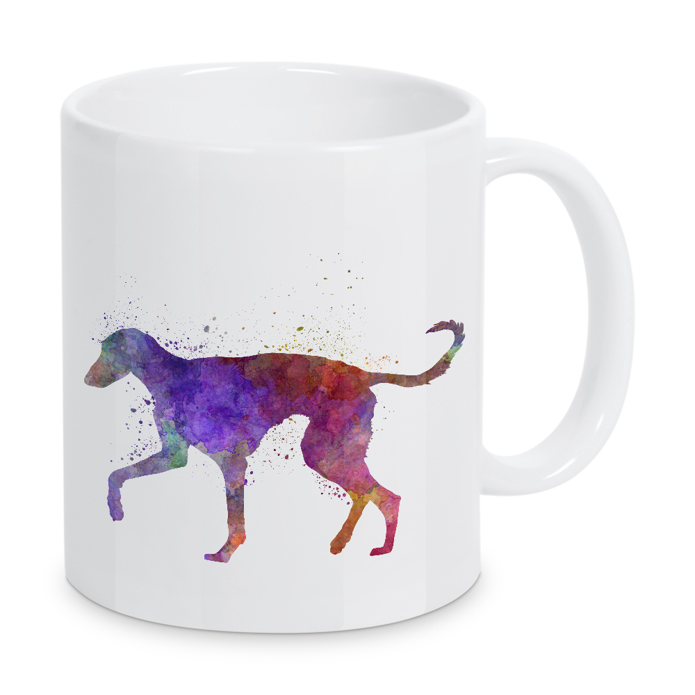Tasse "Polish Greyhound in watercolor" artboxONE - Tiere,Abstrakt - Dog,Pet,Animal,Mammal,Watercolor,Abstract,Bunt,Colorful,Tier,Hund