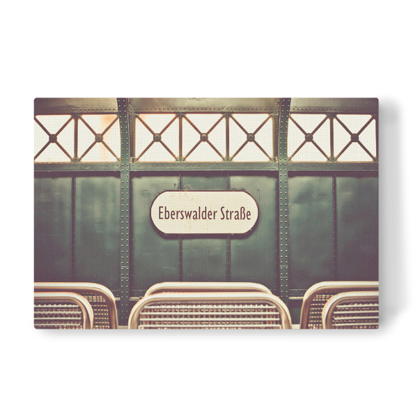 Leinwandbild "Eberswalder" artboxONE - Städte / Berlin - S-bahn,Metro,Retro,Vintage
