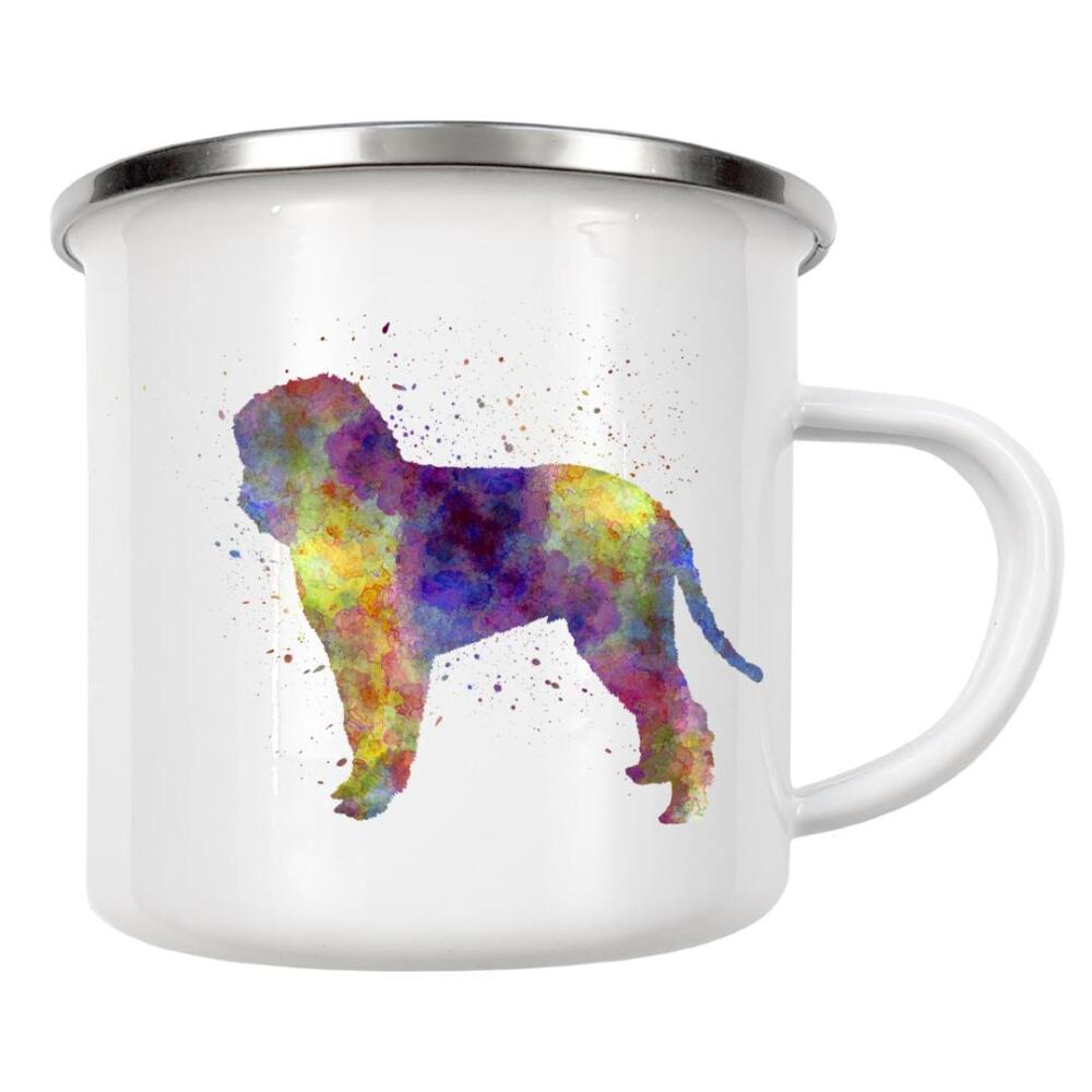 Emaille Tasse "Romagna water dog in watercolor" artboxONE - Tiere,Abstrakt