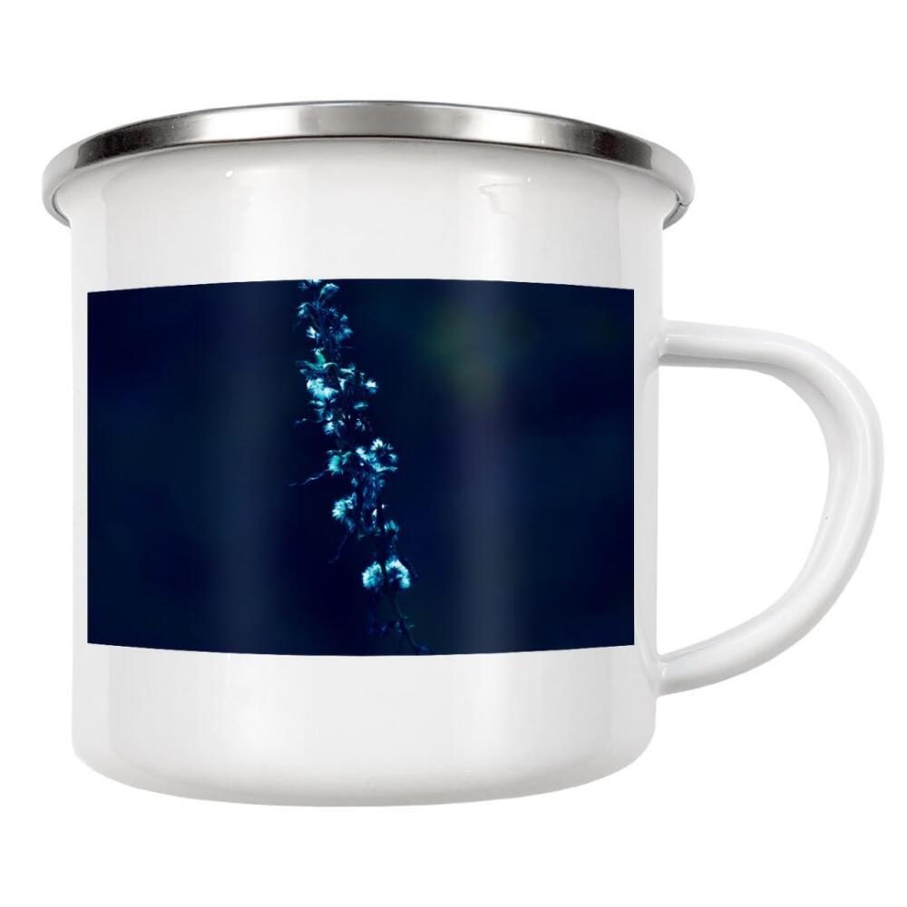 Emaille Tasse "Blüten im Blauton" artboxONE - Natur