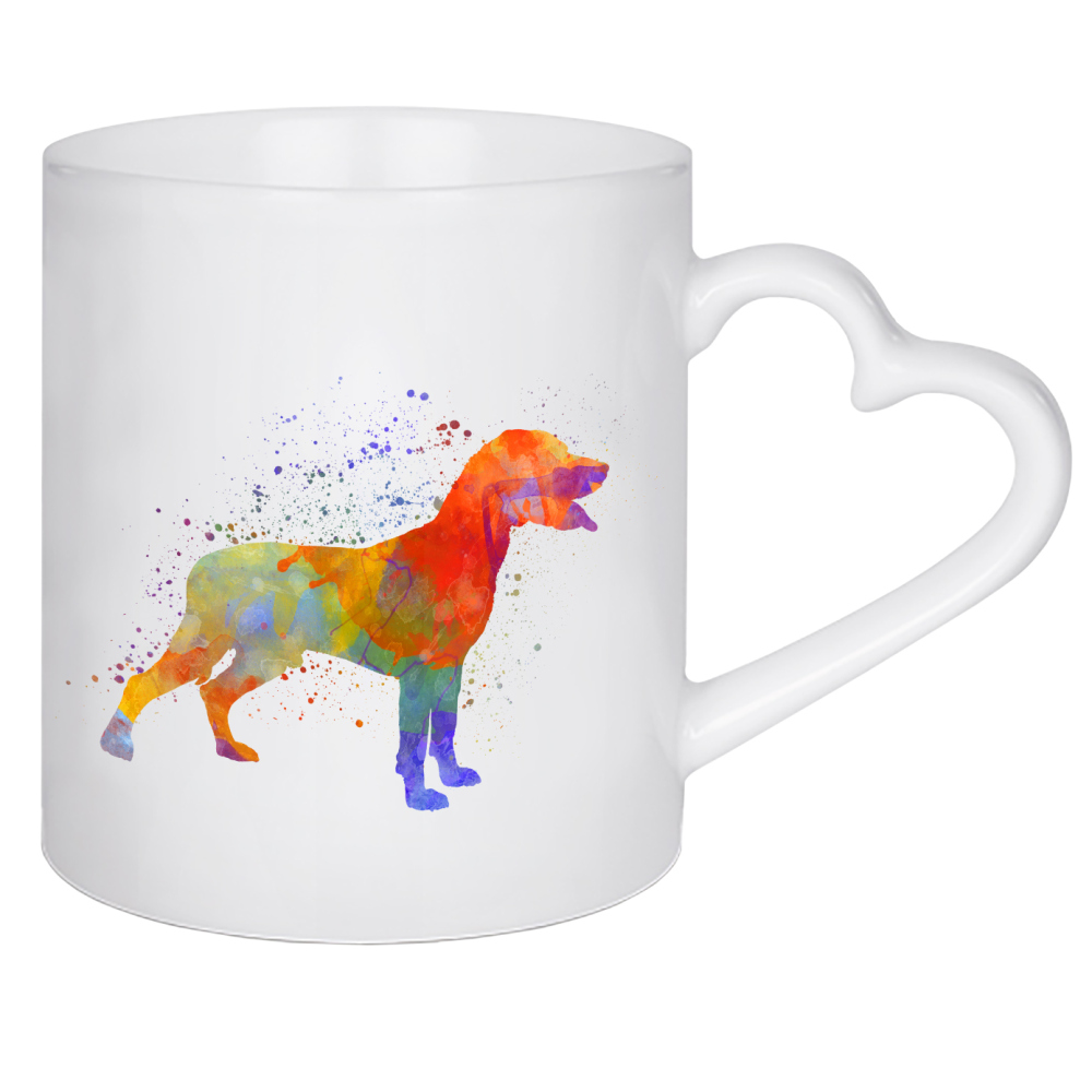 Herztasse "Save Valley Scenthound dog" artboxONE - Tiere,Abstrakt - Dog,Pet,Animal,Mammal,Watercolor,Abstract,Hund,Bunt,Colorful