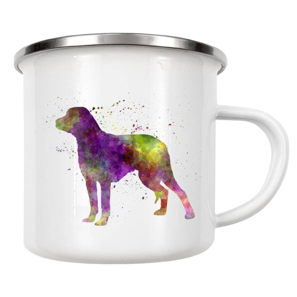 Emaille Tasse "Schillerstovare in watercolor" artboxONE - Tiere,Abstrakt