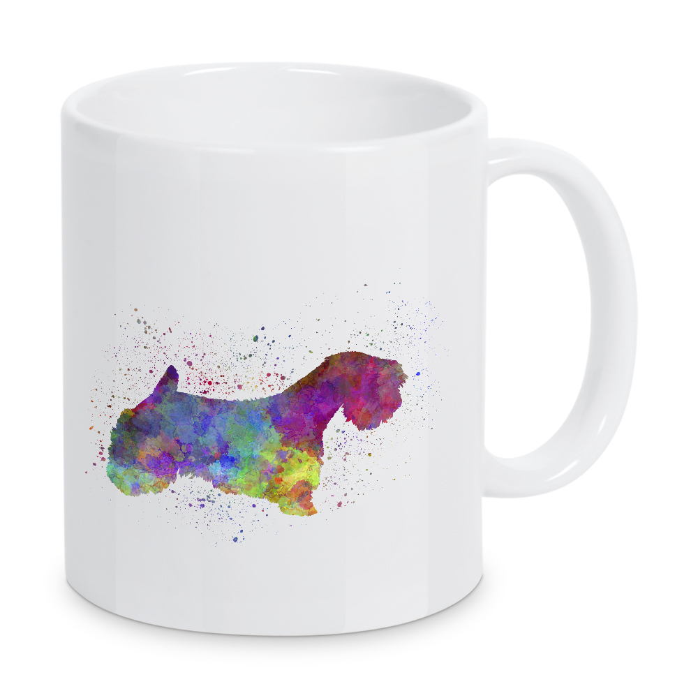 Tasse "Sealyham Terrier in watercolor" artboxONE - Tiere,Abstrakt - Dog,Pet,Animal,Mammal,Watercolor,Illustration,Abstract,Bunt,Colorful,Hund