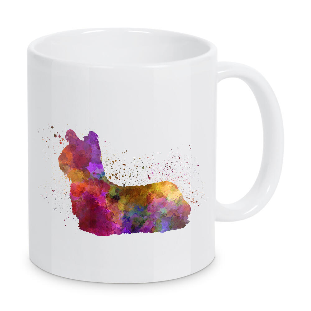Tasse "Skye Terrier in watercolor" artboxONE - Tiere,Abstrakt - Dog,Pet,Animal,Mammal,Watercolor,Illustration,Abstract,Bunt,Colorful,Hund
