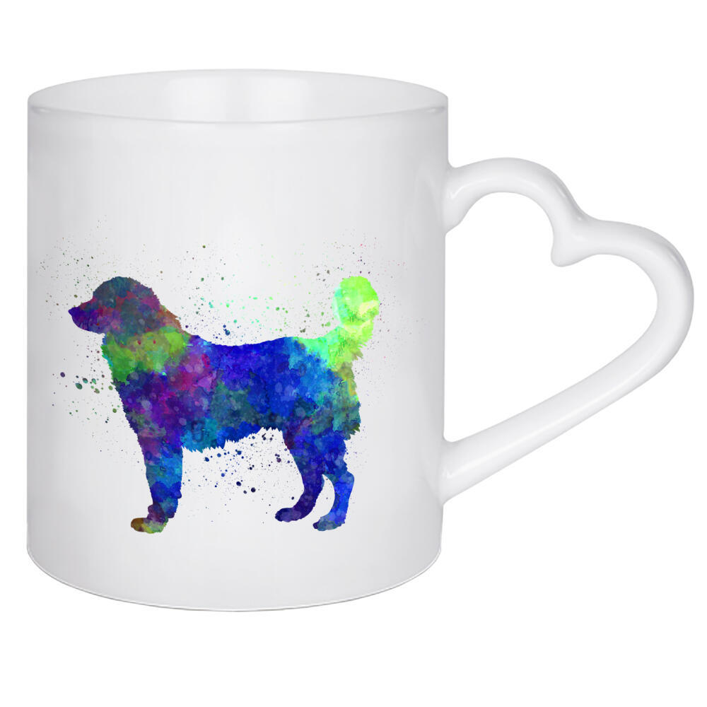 Herztasse "Southeastern European Shephed" artboxONE - Tiere,Abstrakt - Dog,Dogs,Pet,Animal,Mammal,Watercolor,Illustration,Abstract,Hund