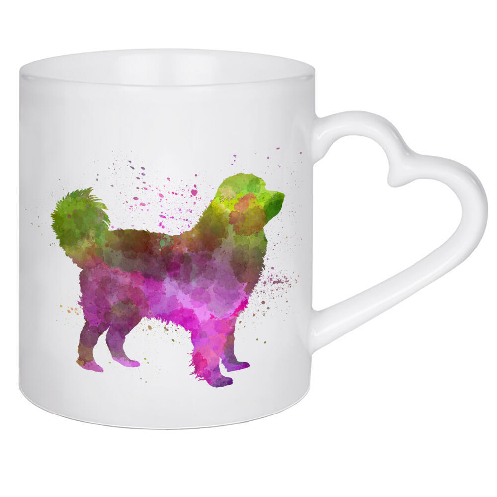 Herztasse "Tatra Shepherd Dog in watercolor" artboxONE - Tiere,Abstrakt