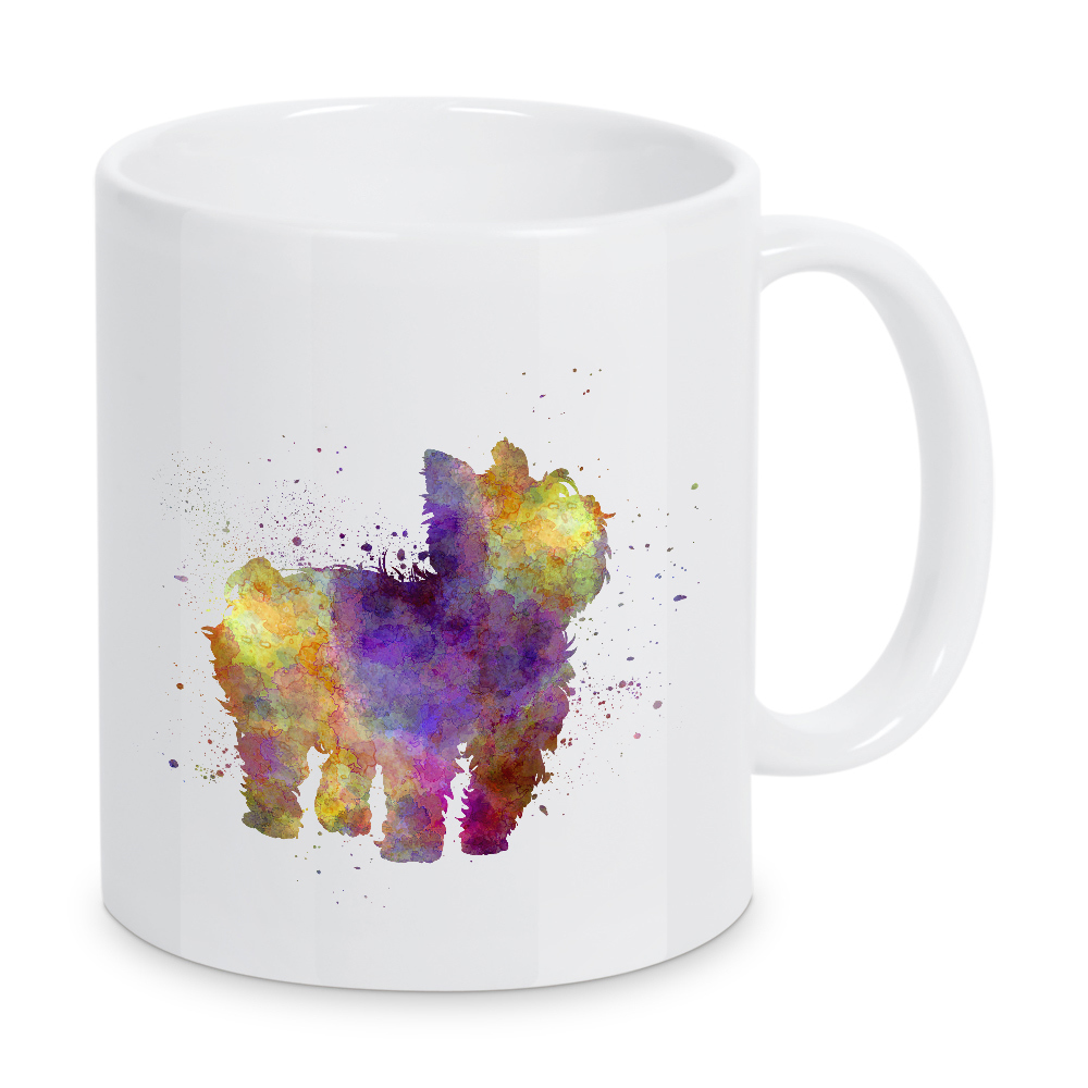 Tasse "Yorkshire Terrier" artboxONE - Tiere,Abstrakt - Dog,Pet,Animal,Mammal,Watercolor,Dog poster,Illustration,Abstract,Tier,Hund
