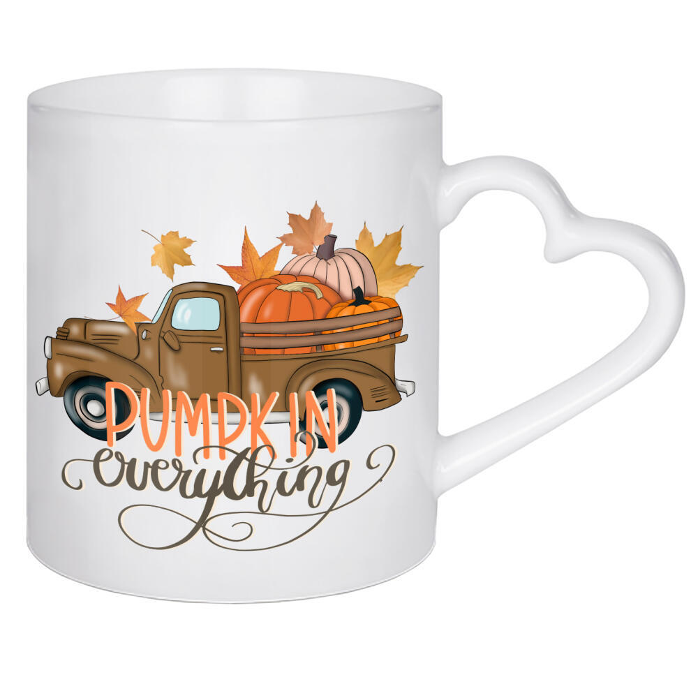 Herztasse "Pumpkin Everything | Autumn Truck" artboxONE - Floral,Automobile,Essen & Trinken / Obst & Gemüse,Festivals,Halloween