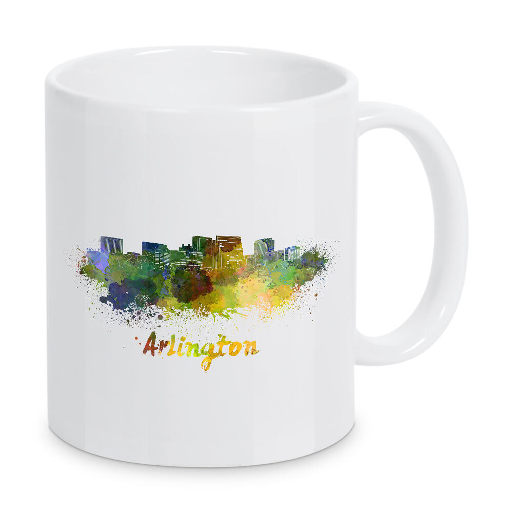 Tasse "ARLINGTON Skyline in watercolor-b" artboxONE - Städte,Reise,Abstrakt,Architektur