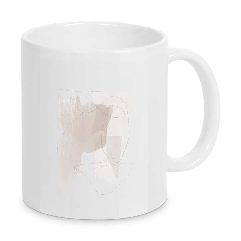 Tasse "Abstract Beige" artboxONE - Abstrakt - Abstract,Modern decor,Minimalist,Abstrakt,Minimal,Minimalismus,Color,Lines,Linien