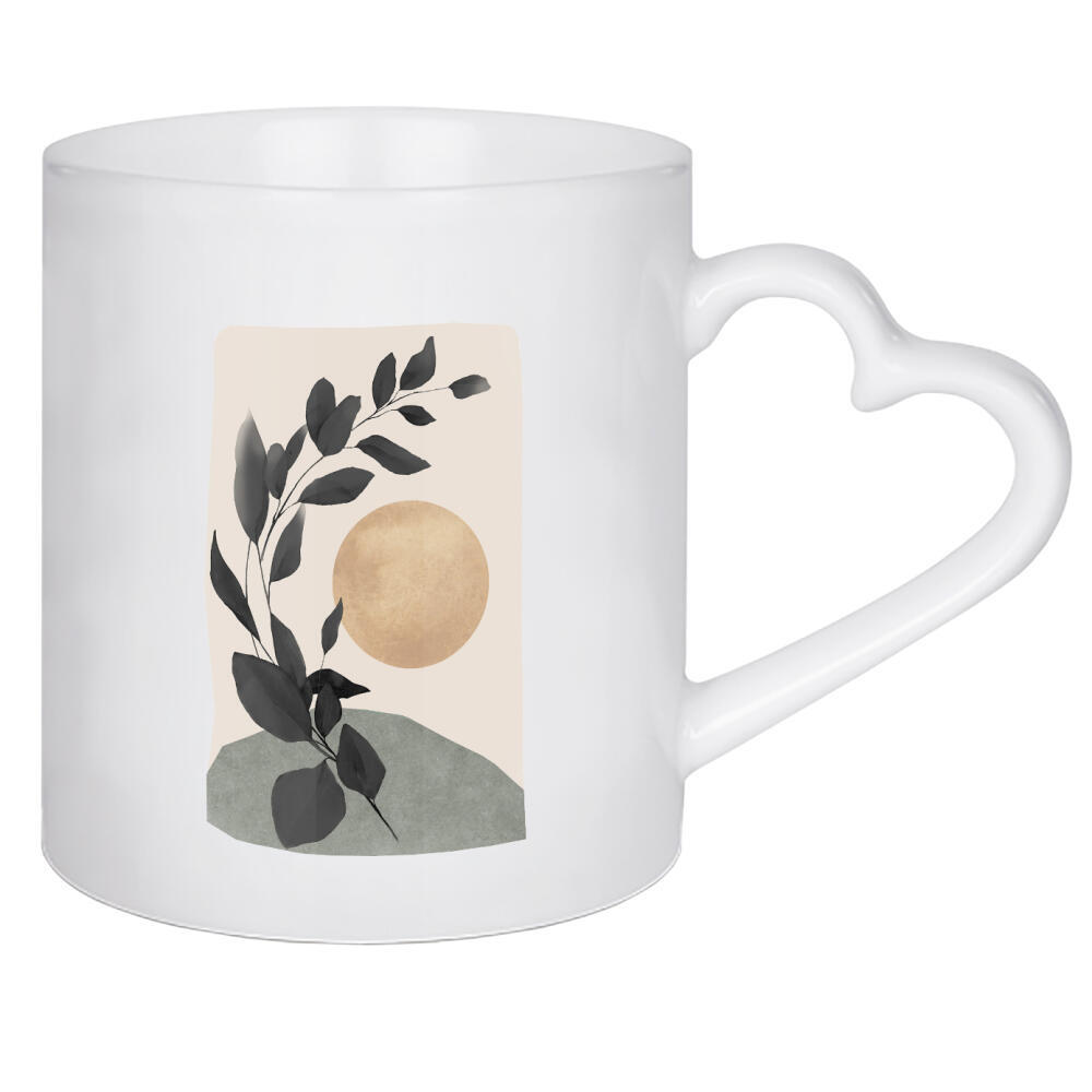 Herztasse "Modern Abstract Botanical" artboxONE - Natur,Floral,Abstrakt