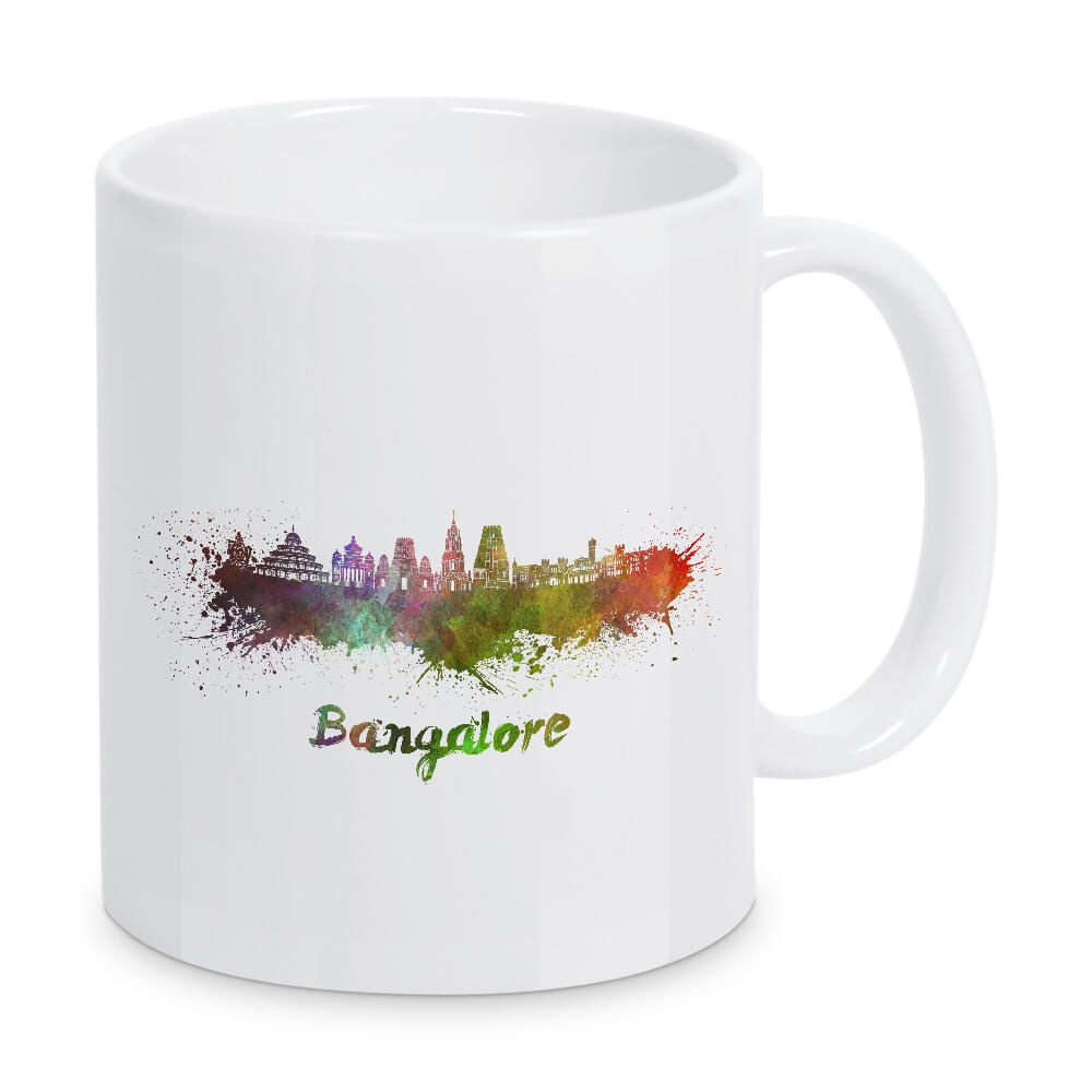 Tasse "BANGALORE skyline in watercolor-b" artboxONE - Städte,Reise,Abstrakt,Architektur