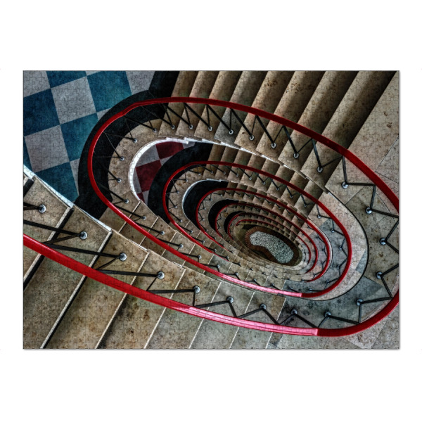 Puzzle Ravensburger "Stairs No. 9" artboxONE - Architektur - Treppe,Treppe - Bild Treppe