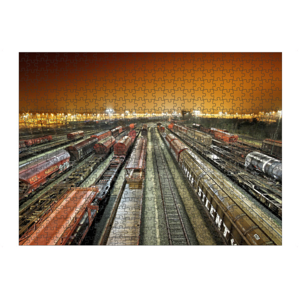 Puzzle Ravensburger "Maschen" artboxONE - Streetart - Züge,Trains,Schienen,Tracks - Bild Züge