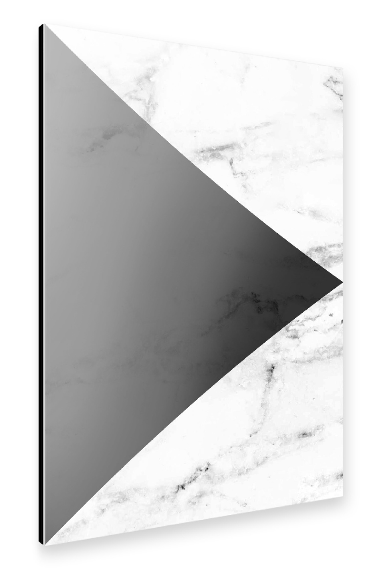 Alu-Dibond "Black Triangle" 30x20 cm artboxONE