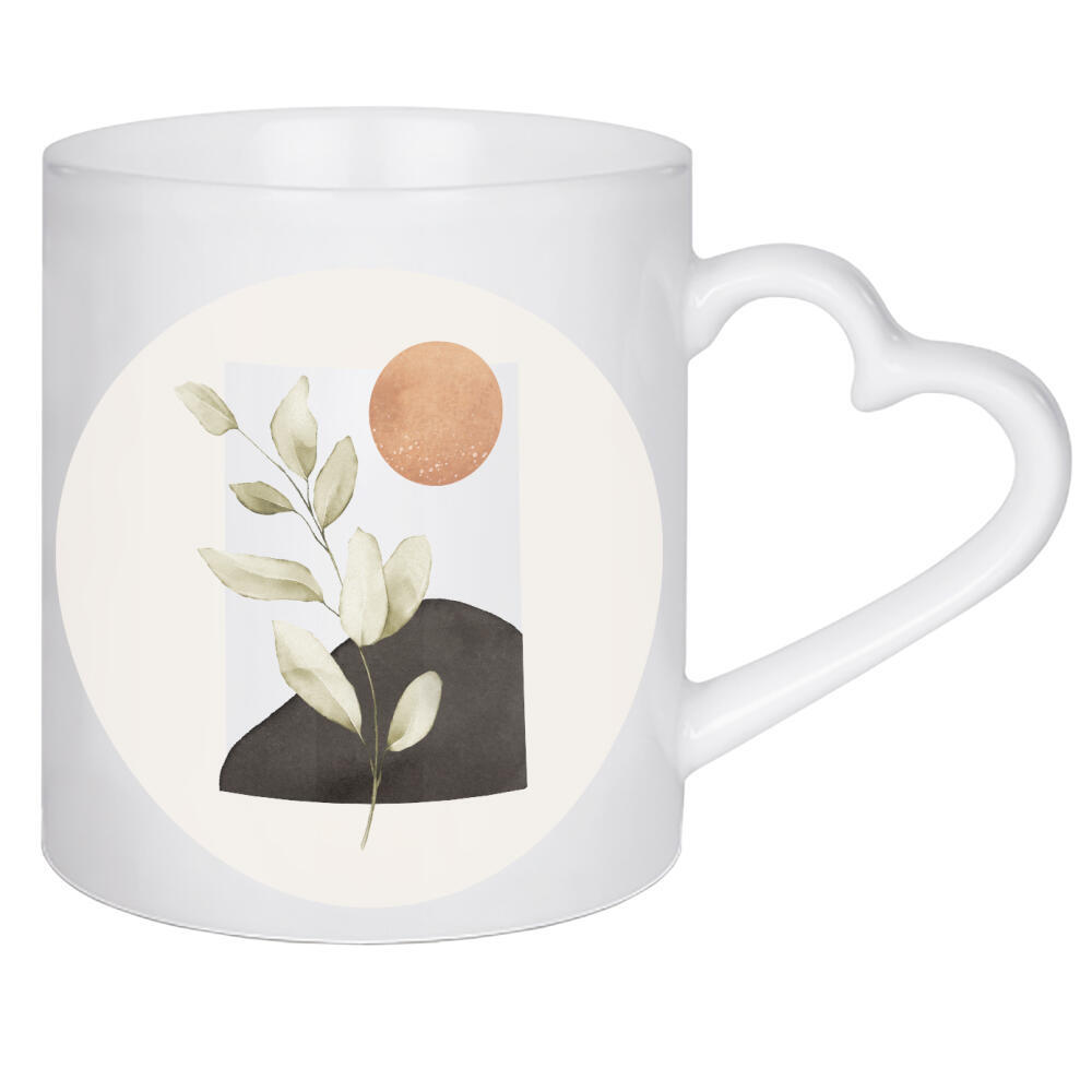 Herztasse "Botanical Abstract I" artboxONE - Natur,Floral,Abstrakt