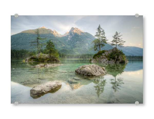 Acrylglasbild "Hintersee" artboxONE - Natur,Reise - See,Berg,Berg
