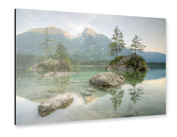 Alu-Dibond "Hintersee" 30x20 cm artboxONE