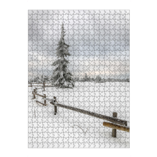 artboxONE Puzzle "Tanne im Winter" artboxONE - Natur,Reise - Tree,Baum,Snow,Schnee - Bild tree