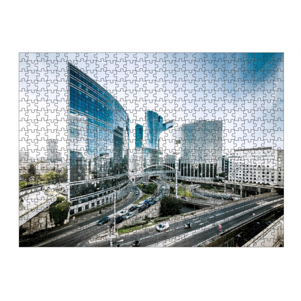 Puzzle Ravensburger "Mirror House" artboxONE - Städte / Paris - Stadt,Haus,Paris - Bild stadt