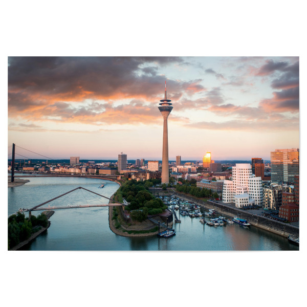 Poster 30x20 cm "Düsseldorf Medienhafen 3" artboxONE - Städte / Düsseldorf - Stadt,Düsseldorf,Luftaufnahme